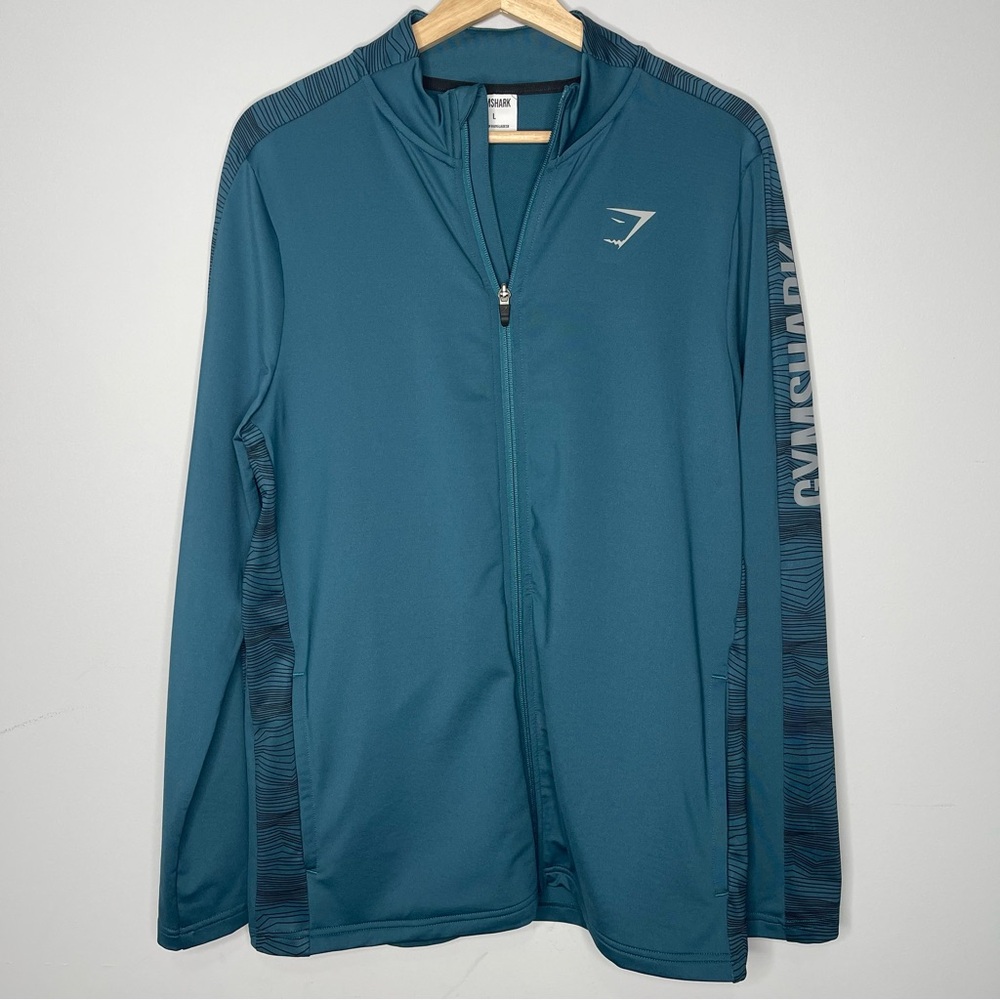 Men’s Gymshark‎ full zip long sleeved lightweight jacket size large